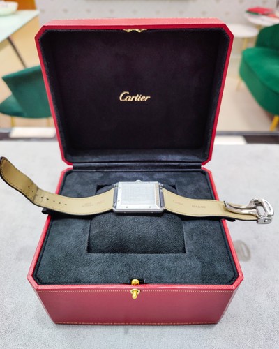 Cartier Tank Solo XL 31mm White Roman Dial S Steel with Black Strap WSTA0040 - Picture 5 of 8