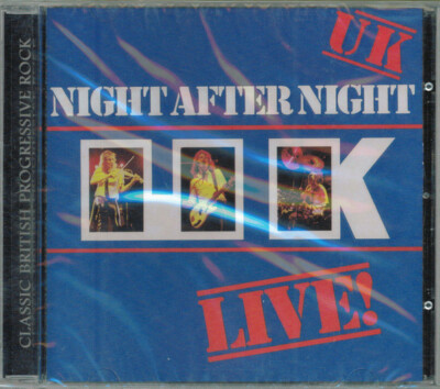 U.K.   Night After Night / Live + 4 Bonus Tracks (Audio CD) NEU&OVP!!! 2019