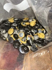 Lot of Vintage Button Buttons Mixed Lot Materials And Colors And Sizes