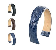 HIRSCH Uhrenarmband Eidechsen Style "Rainbow", 16-22 mm, 2 Farben, neu!