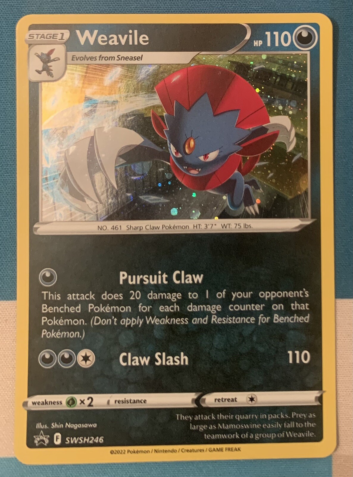 Weavile - SWSH246 - SWSH Black Star Promo - Pokemon - Holo Rare - NM/M
