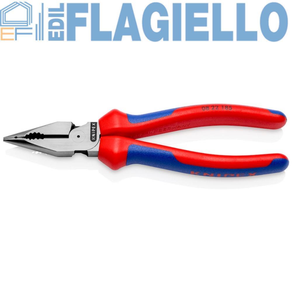 KNIPEX 08 22 185 Pinza Universale a Punta 188mm | Alta Leva Professionale