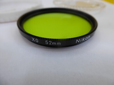 Nikon Nikkor 52mm XO Gelb/Grünfilter, schwarzer Rand, passt auf alle 52mm original sehr guter Zustand