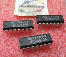 MC1747CP2 Motorola Dual Op-Amp IC Plastic MC1747 747 - NOS Qty 3