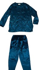 Victorias Secret Green Size Medium Pajamas PJs Gold Label Vintage 1980s