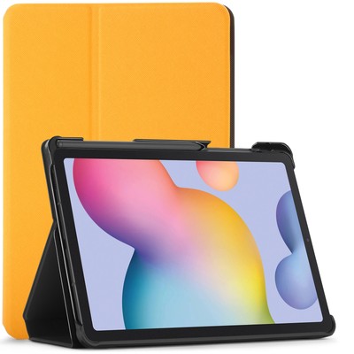 Samsung Galaxy Tab S6 Lite Case, Cover, Stand, Auto Sleep Wake - Yellow  +Stylus | eBay