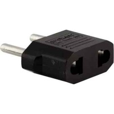 2 x New Plug Adapter USA, CANADA to EU Europe / 110V to 220V / Travel Converter