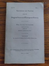 The Early Germans: Original Sources of European History - A. Howland 1899 LN!