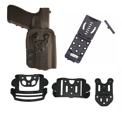 Ultimate Arms Gear Kydex OWB Modular Multi-fit Holster - Size 3-C - Color: Black