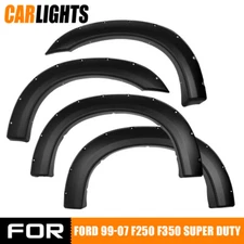 4x Fender Flares Factory Style Fit For 1999 - 2007 Ford F250 / F350 Super Duty