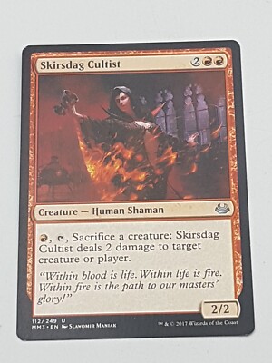 Magic the Gathering Einzelkarte Skirsdag Cultist bespielt