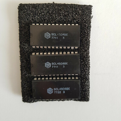 SCL 4508 BE  IC  dual 4 - bit  24 Pin  ( 3 Stck.)