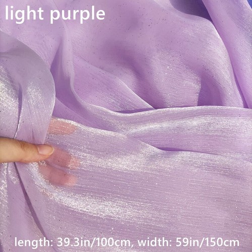 Trasparente Lucido Organza Rete Tessuto Costume Camicie Abito Cucito Artigianato - Foto 28 di 28