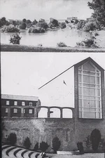 Auditorium, Aarhus University, Denmark, Magic Lantern Glass Slide