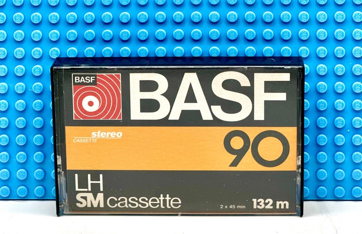 BASF LH-SM 90 YELLOW VERSION TYPE I BLANK CASSETTE TAPE (1) (USED
