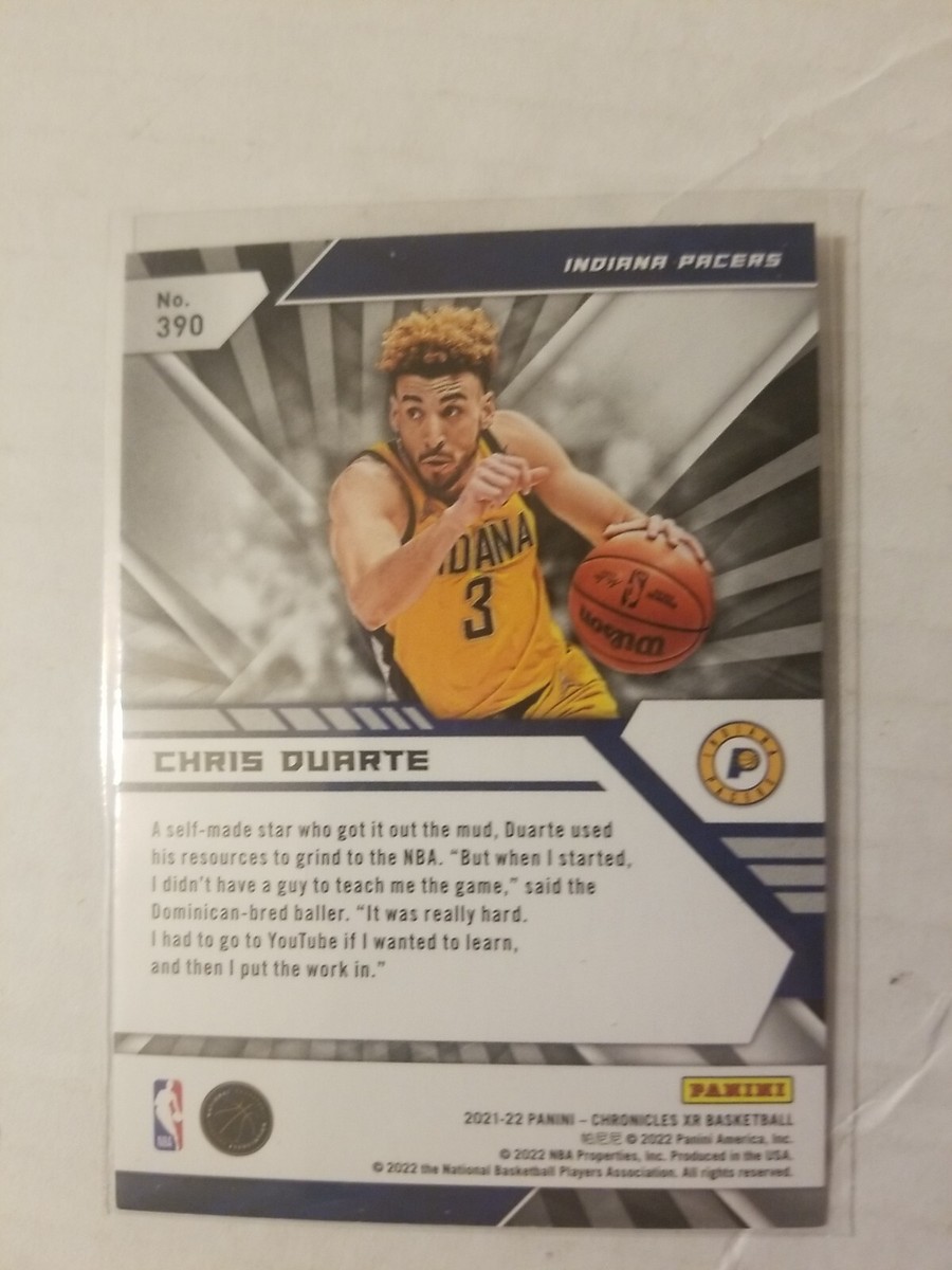 2021-22 Chronicles Chris Duarte Xr Pink Parallel Rookie Card RC