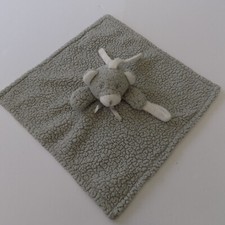 Blankets  Beyond Gray Teddy Bear Baby Security Blanket Pacifier Holder Lovey