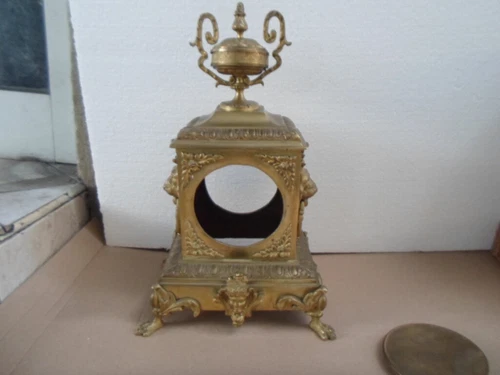 RARE Antique Gilded Bronze Case for French Cartel / Napoleon 3 Style Clock 