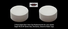 2-Pk EAGLE REAR VENT SCREW CAPS NEW Lid Gas Can Part For PG1 PG3 PG5 PG6 KP3 KP5