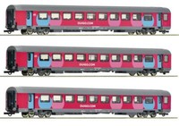 Roco 6200025, 3Tlg. Set Corailwagen Ouigo, Sncf, Neu & Ovp, H0