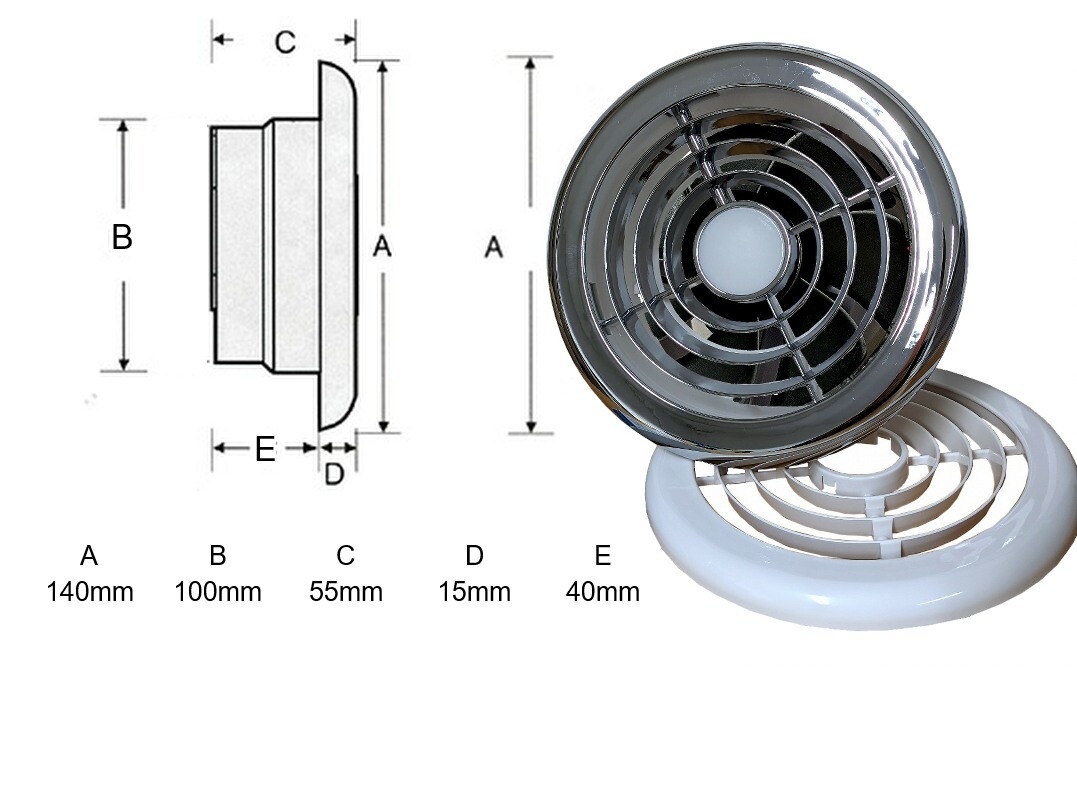 12v 24v Extractor Fan Light DC Caravans Motorhomes Marine Boat Ventilation  4u0026#034; | eBay