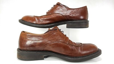 Bacco Bucci Comfort Shoes Whisky Brown Burnished Cap Toe size 10.5 Bacco Bucci Mens Sz 10.5 Brown Cognac Leather Dress/Casual  main image 4