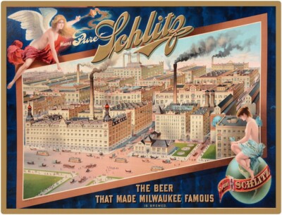 Schlitz The Beer 9'' x 12'' Metal Sign