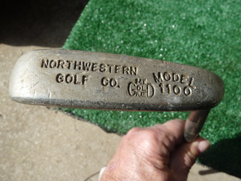 Vintage Northwestern Model 1100 Blade Putter RH Steel Twist Shaft 35.5"
