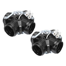 2 Pcs E26/E27 Medium Base 4 Light Cluster Socket Lamp Base Holder Black
