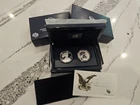 2012 S REVERSE PROOF SILVER EAGLE 2 COIN SAN FRANCISCO SET WITH BOX/COA