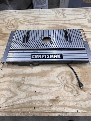 Craftsman 171.253510 Router Table Cast Aluminum Wing Top Miter Gauge Slots