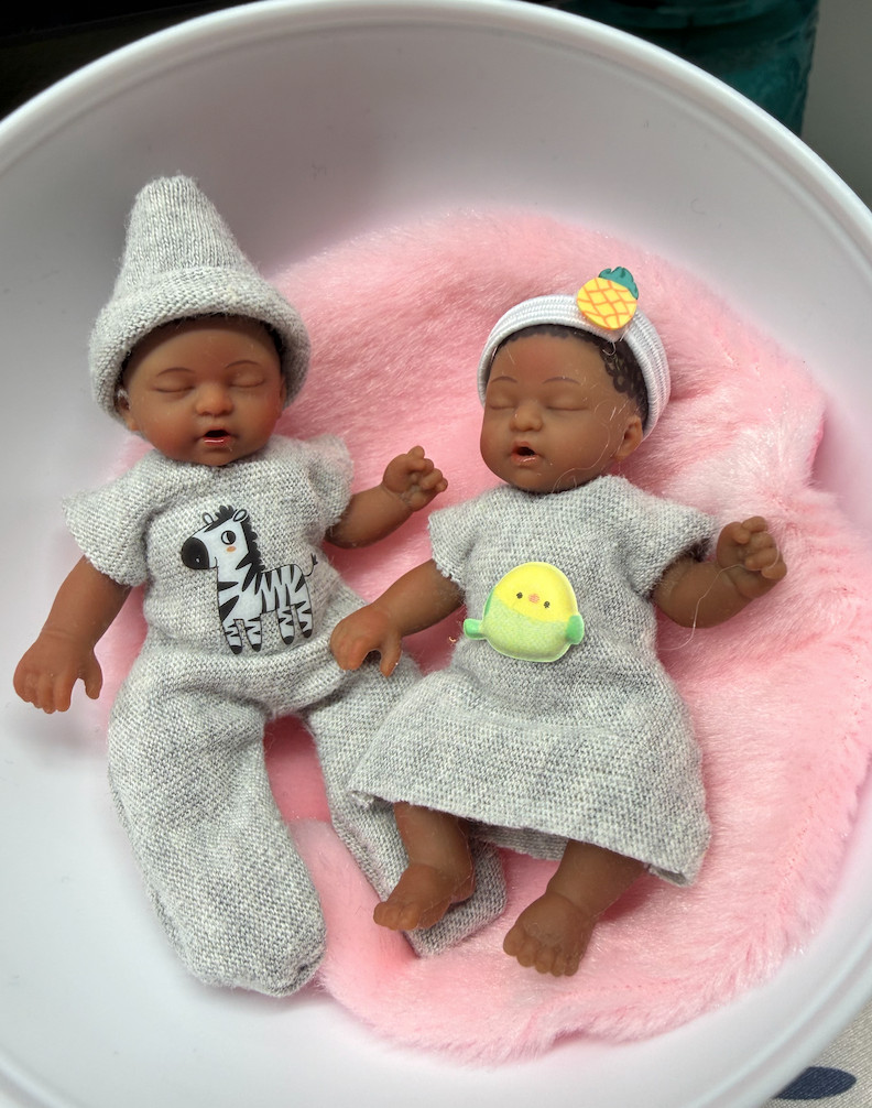 Matching Outfit Set for Mini ZURU Baby Dolls 2.5 Inch | Twin Doll Clothes