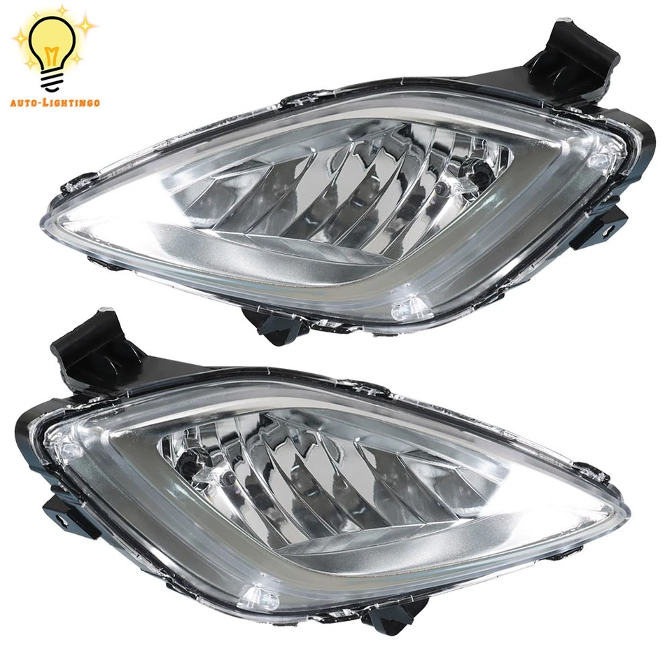 Driving Fog Lights Lamps kits For 2011 2012 2013 Hyundai Elantra Right&Left Side - Изображение 3 из 4