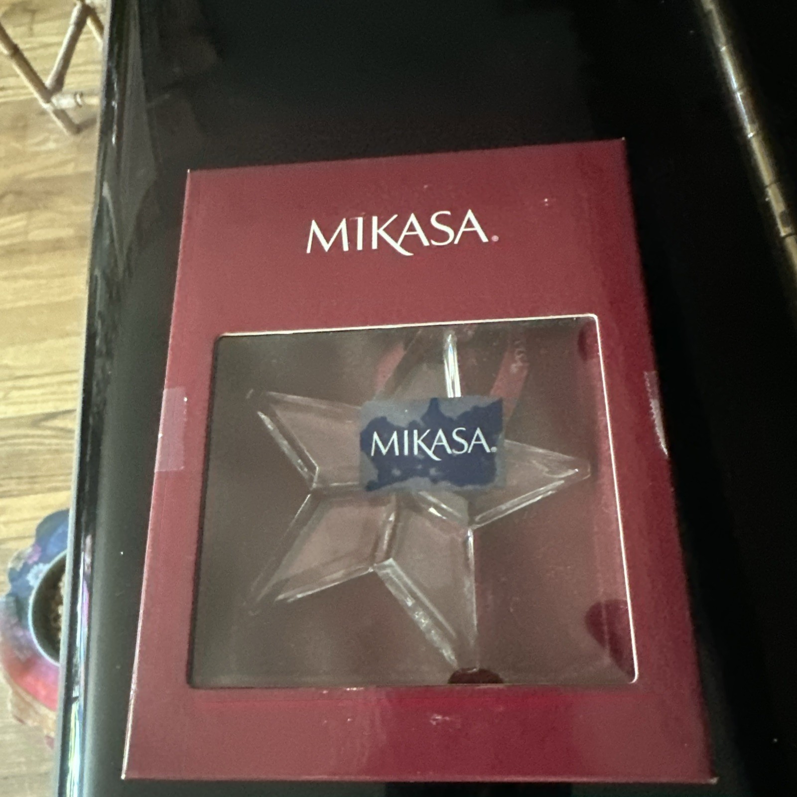 Mikasa 5 Point Star Ornament Crystal Glass Germany  - ‘Holiday Collection’ -