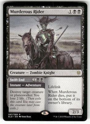 Murderous Rider 97 Rare Throne of Eldraine Magic: The Gathering Near Mint