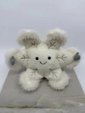 Jellycat White Amuseable Snowflake Soft Plush Limited Edtion NWT & Dust Bag Gift