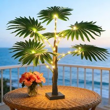 LED Palm Tree Light Lighted Palm Tree Artificial Palm Tree Lights Table Lamps