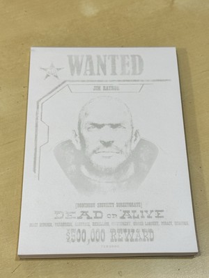 StarCraft 2: WANTED Jim Raynor Crime Poster Style Collector Note Pad 4''x6''