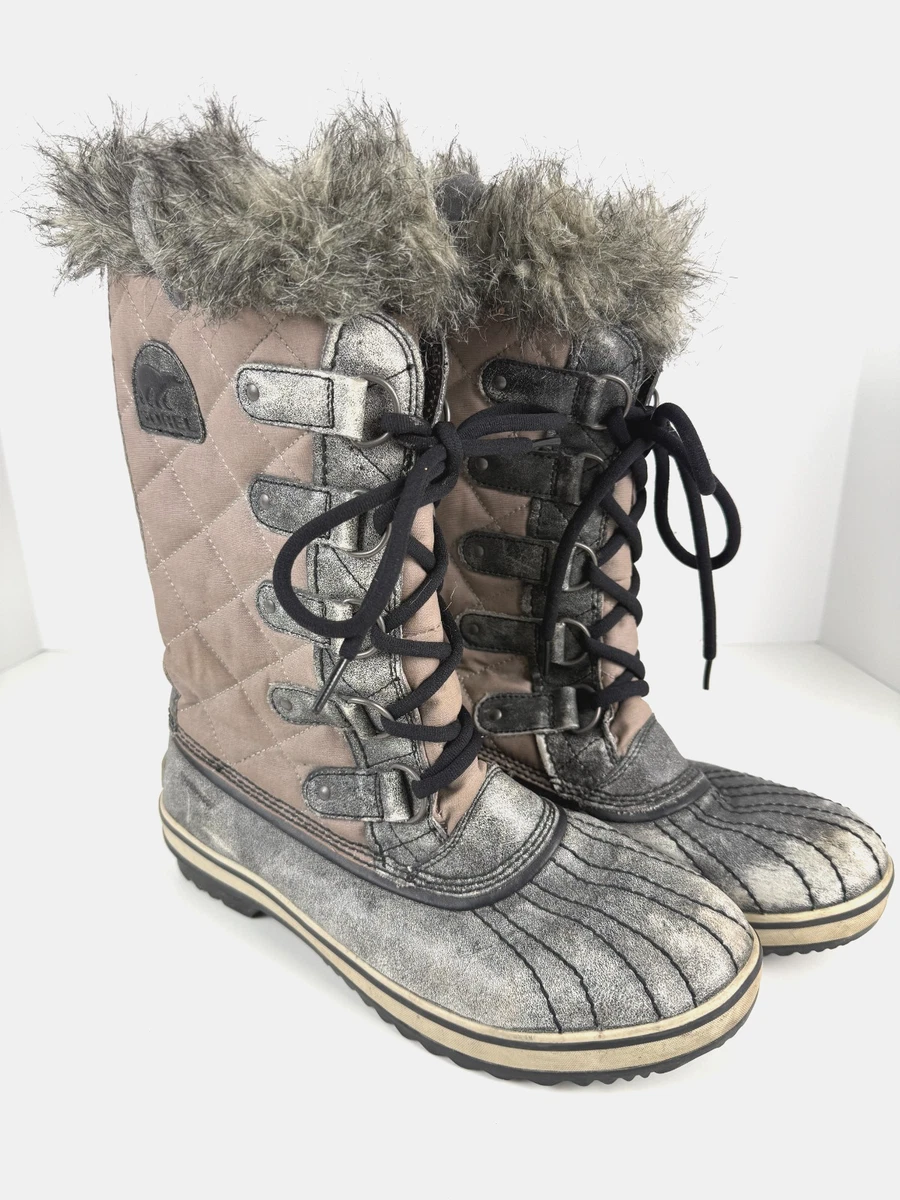 Sorel Tofino II Winter Boot (Women Sorel Tofino II Snow Boots Womens 7.5 Quarry Grey Waterproof Faux Fur NL2089-052 main image 1