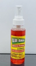 Glue-Away Adhesive Remover Spray Cleans Sticker Price Tag Gum Crayon 4 oz