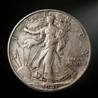 1941-D Walking Liberty Half Dollar VG/Fine+ 90% Silver Denver Mint
