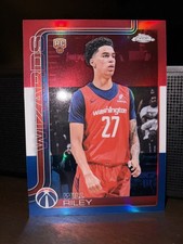 2025-26 Topps Chrome - Will Riley #271 Red White & Blue Refractor (RC)