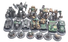 MechWarrior Figures WizKids Mechs Vehicles Infantry Lot of 18 Highlanders Etc