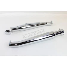 Wyatt Gatling Chrome Megaphone Upsweep Mufflers - 30-0848