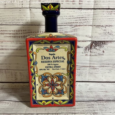Dos Artes Reserva Especial Agave Anejo Ceramic Empty Bottle- 1 Liter