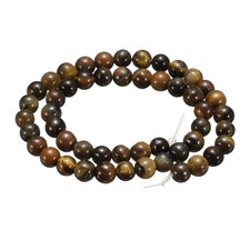 100pcs Tiger Eye Yellow Natural Stone Beads 6mm Round Loose Bead