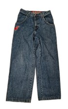 Vintage Jnco Loosey Girl Denim Rave Jeans Size 9 Wide Bottom Leg Baggy Skater
