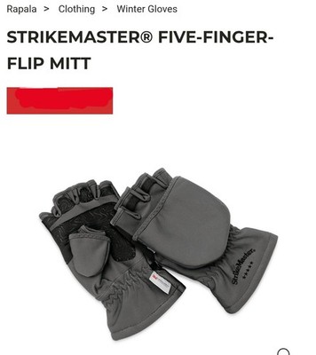Strikemasters Five Finger Flip Mitt Insulated Large(Reg.$40.99)