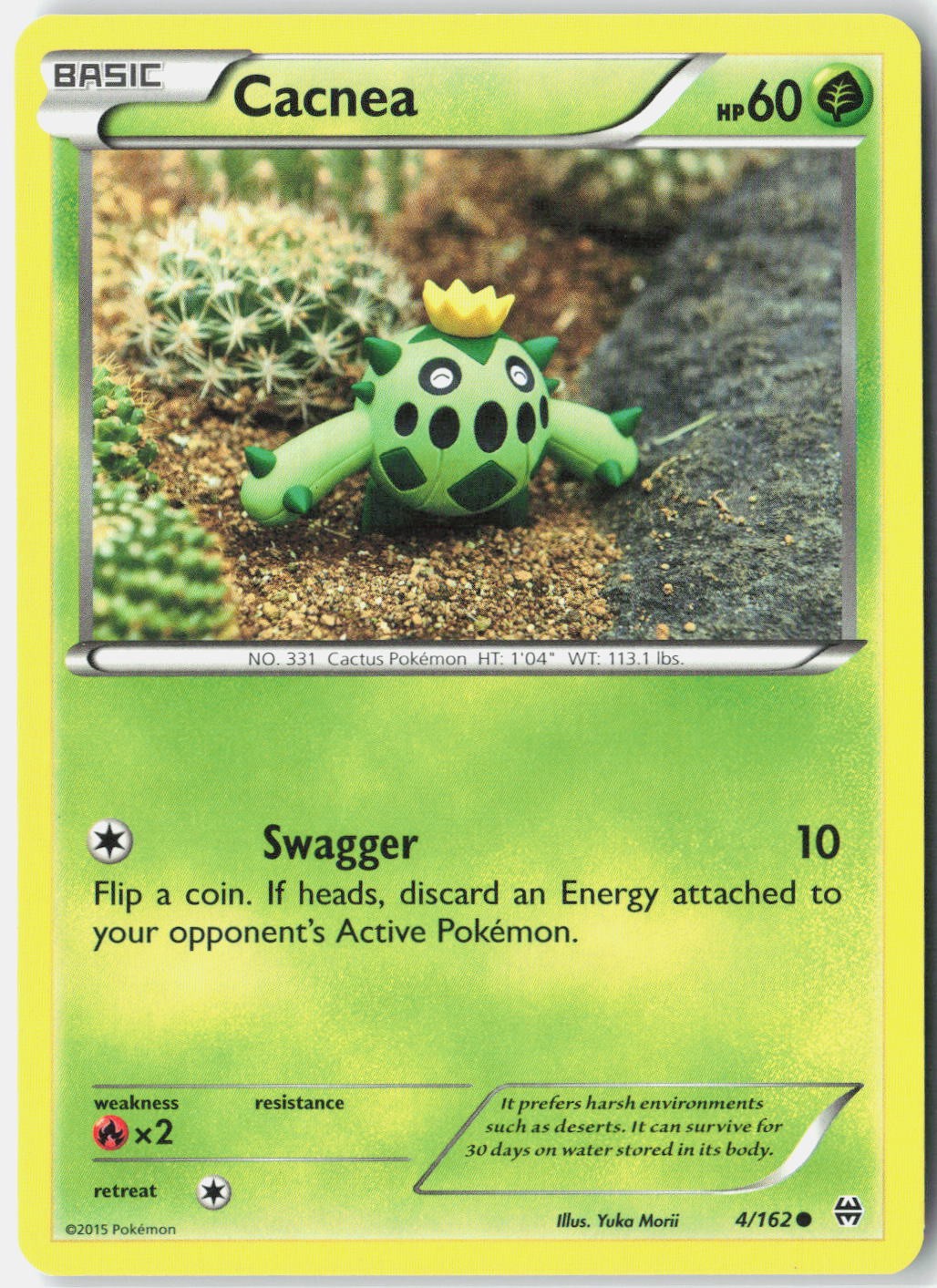 Cacnea 4/162 Common BREAKthrough Pokemon Lightly Played
