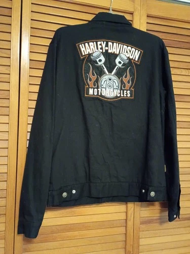 Authentic  Harley-Davison Jaquet 100 %  Cotton  Unisex Never Use Size Small image 2